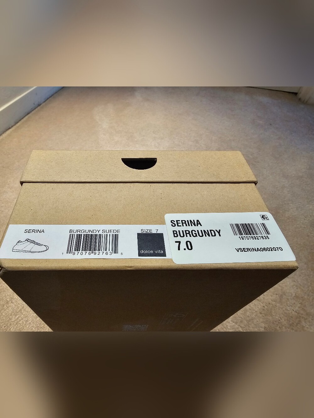 NWT NIB Dolce Vita Made In Italy Suede Serina Sneakers  Size 7 - Picture 8 of 8
